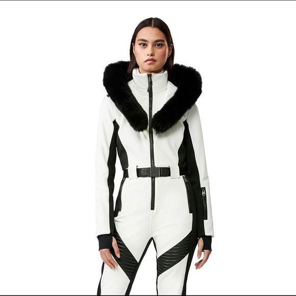 Mackage Jackets & Blazers - NWT Mackage Elle One Piece Snowsuit, white/Black, Medium,